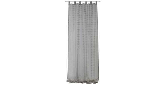 Vorhang mit Schlaufen und Kombiband Kim 120x255 cm - Silberfarben, MODERN, Textil (120/255cm) - Luca Bessoni