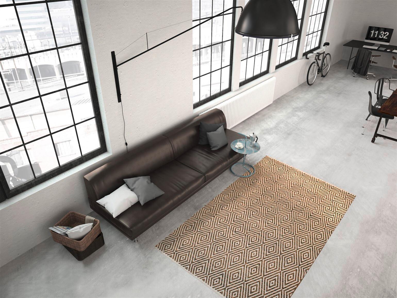 Flachwebteppich Aperitif Braun/Beige, 160x230 cm - Beige/Braun, KONVENTIONELL, Textil (80/150cm)