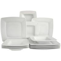 Tafelservice Victoria Porzellan 6 Personen - Weiß, Basics, Keramik - Creatable