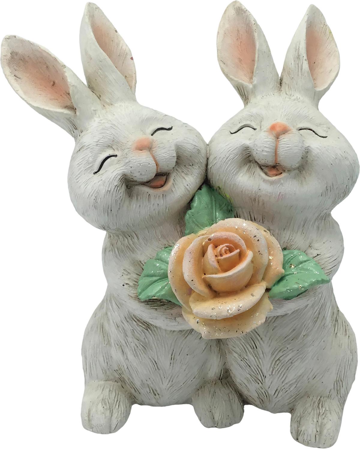 Dekohase Luna - Gelb/Weiß, KONVENTIONELL, Kunststoff (16,5/11,5/19cm) - Luca Bessoni