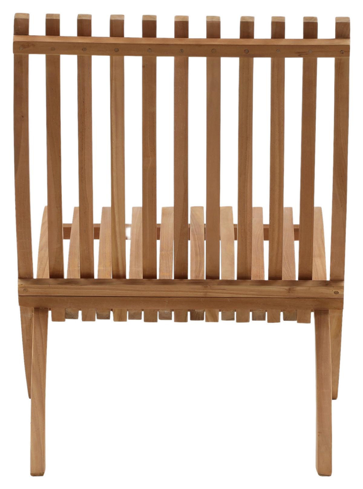 Loungesessel 2er-set Kenya Aus Holz - Teakfarben, KONVENTIONELL, Holz (73/85/63cm) - Gardenson