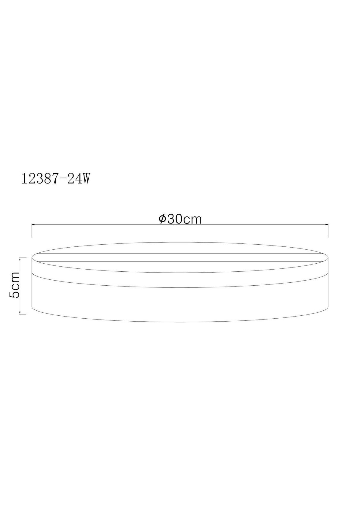 LED-Deckenleuchte Matthew Weiß D: 30 cm - Weiß, KONVENTIONELL, Kunststoff (30/5cm) - Globo
