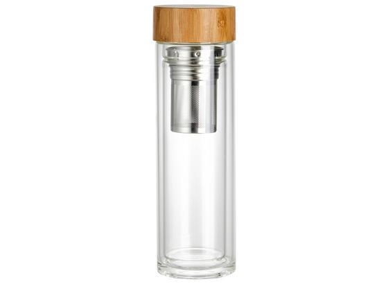 Fľaša Tea2go - Moderný, kov/drevo (7,2/22cm) - Zandiara Fľaša Tea2go - Moderný, kov/drevo (7,2/22cm) - Zandiara