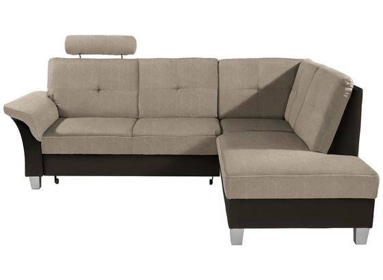 Wohnlandschaft In L-Form Portland 245x196 cm - Dunkelbraun/Beige, KONVENTIONELL, Holz/Holzwerkstoff (245/196cm) - Ombra Wohnlandschaft In L-Form Portland 245x196 cm - Dunkelbraun/Beige, KONVENTIONELL, Holz/Holzwerkstoff (245/196cm) - Ombra