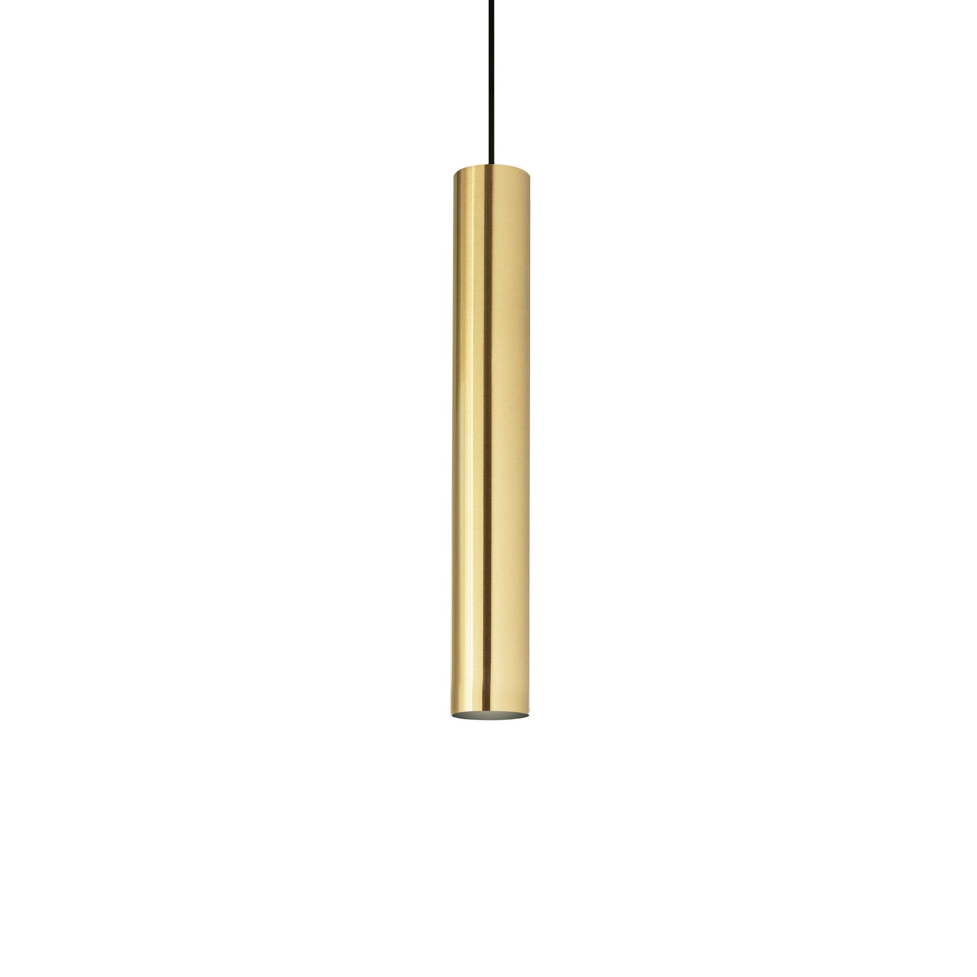 LED-HÄNGELEUCHTE Ottone Messingfarben D: 6 cm - Messingfarben, KONVENTIONELL, Metall (6/66/240cm) - Ideal Lux