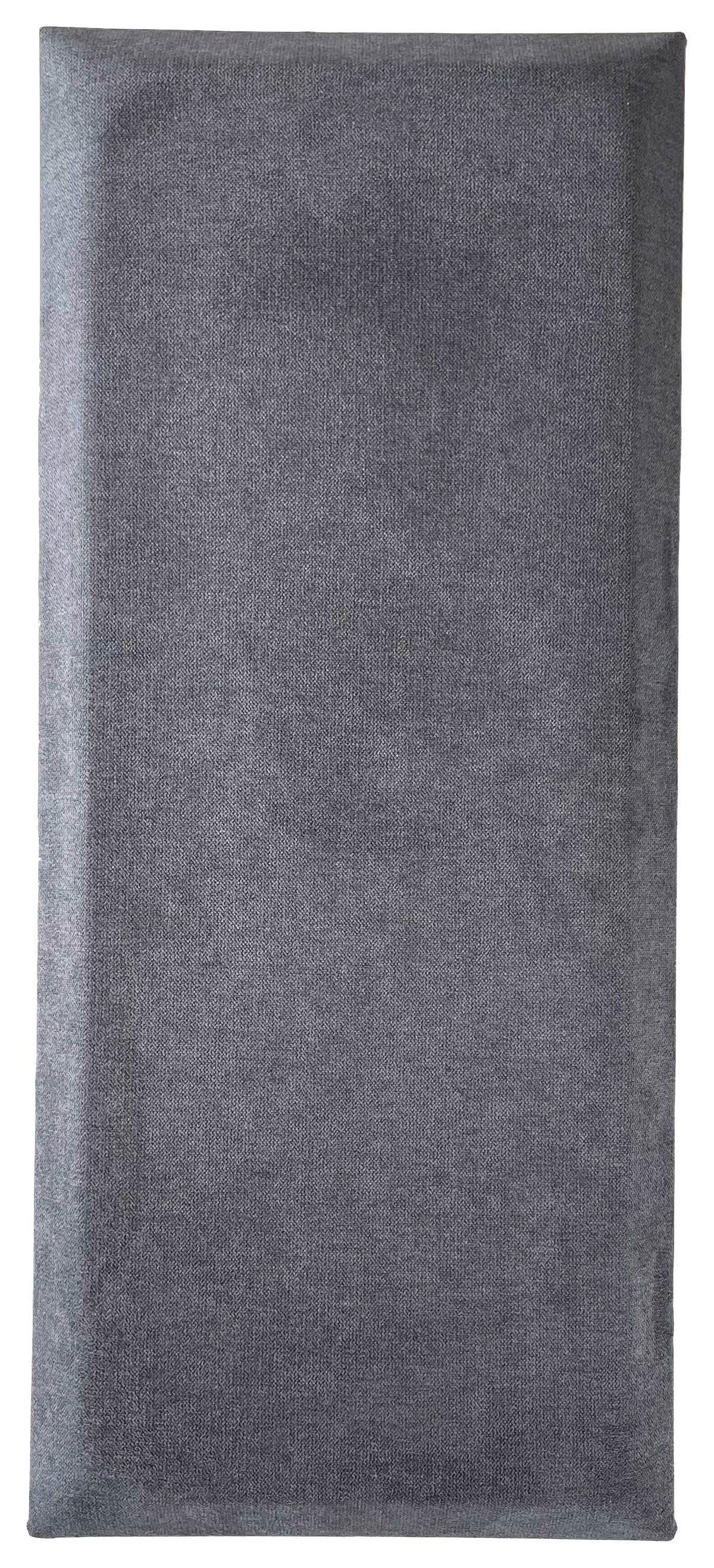 čalouněný panel 2ks, 70x30cm obdélník, tmavě šedá - tmavě šedá, Basics, textil (70/30/4cm) - MID.YOU