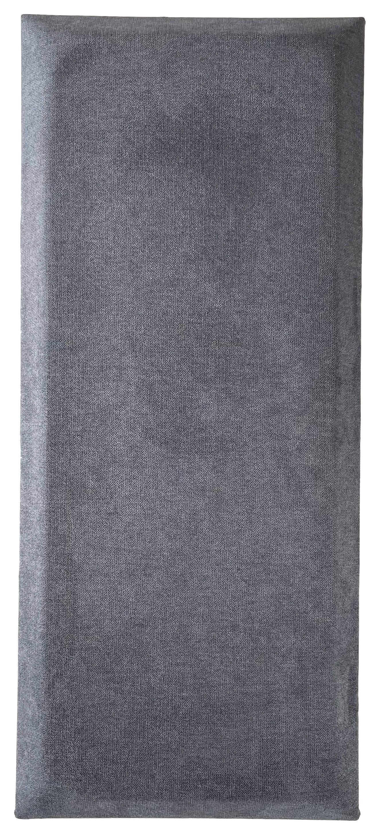 Wandpolster 2er-Set 70x30 cm Rechteckig, Dunkelgrau