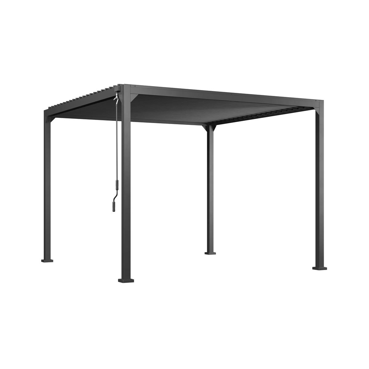 Pavillon Lima - Anthrazit, MODERN, Metall (300/227/300cm) - Beldano