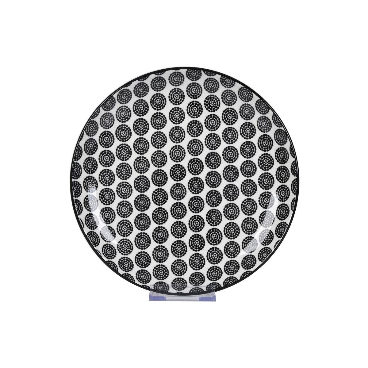 Dezertný tanier SHIVA - čierna/biela, Lifestyle, keramika (20,4/2,5cm) - Mömax