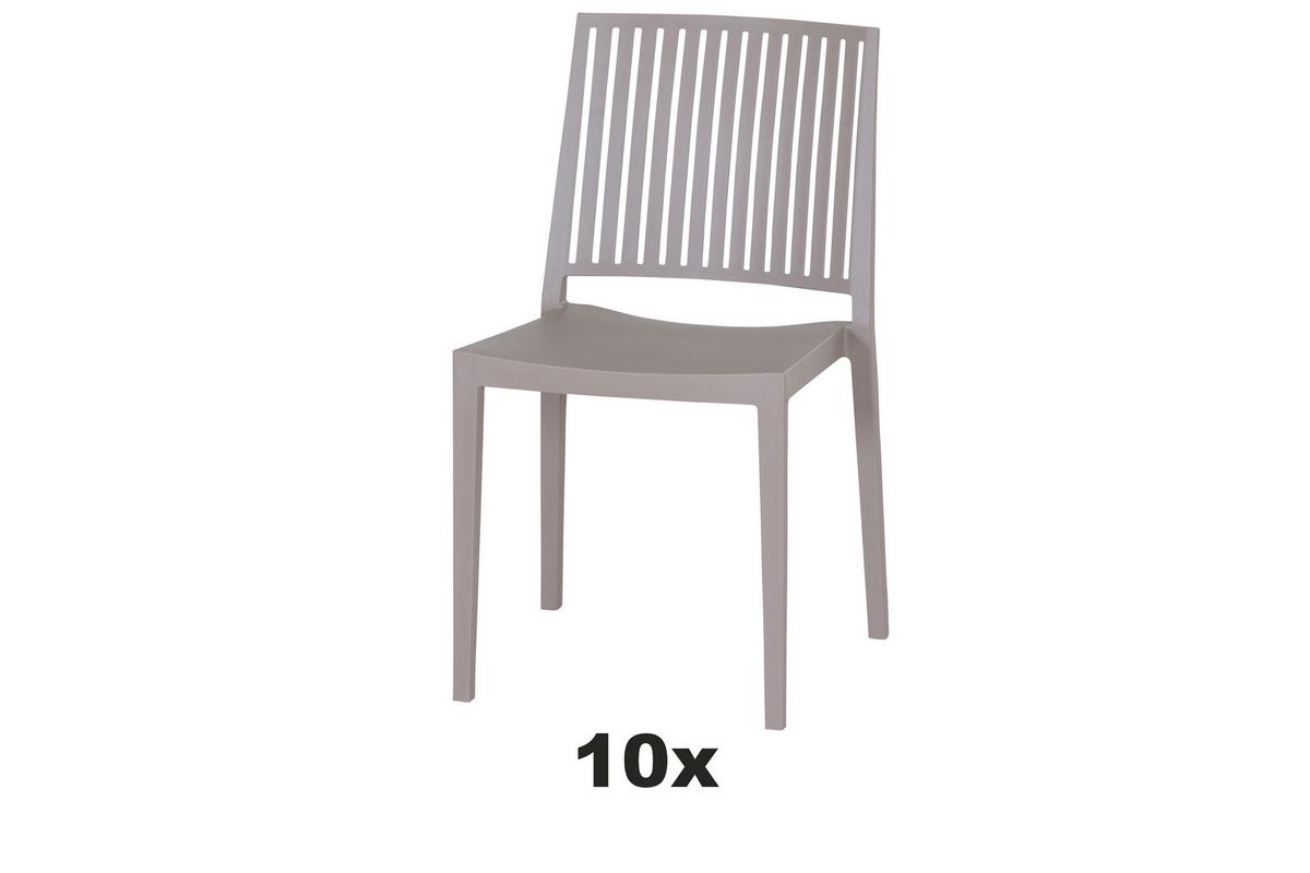 Gartensessel-Set Lane - Taupe, Basics, Kunststoff (46/80/56cm) - Siena Garden