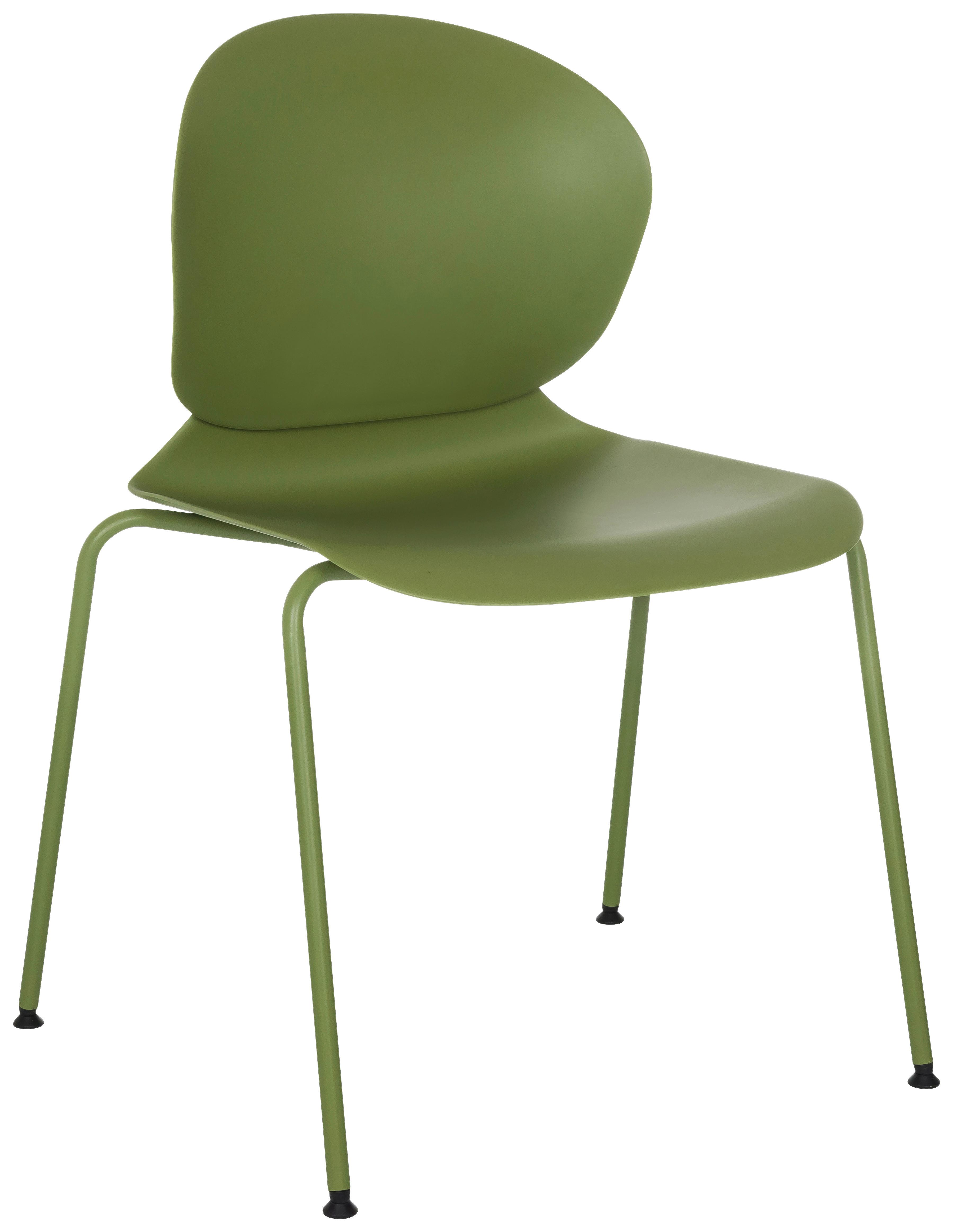 Besucherstuhl T36 Vi Grün B: 56 cm - Grün, MODERN, Kunststoff/Metall (56/80/54cm) - MID.YOU