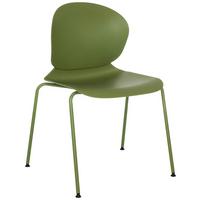 Besucherstuhl T36 Vi Grün B: 56 cm - Grün, MODERN, Kunststoff/Metall (56/80/54cm) - MID.YOU