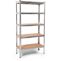 Schwerlastregal Thomas BxHxT: ca. 90x180x40 cm - Silberfarben, Basics, Metall (90/180/40cm)