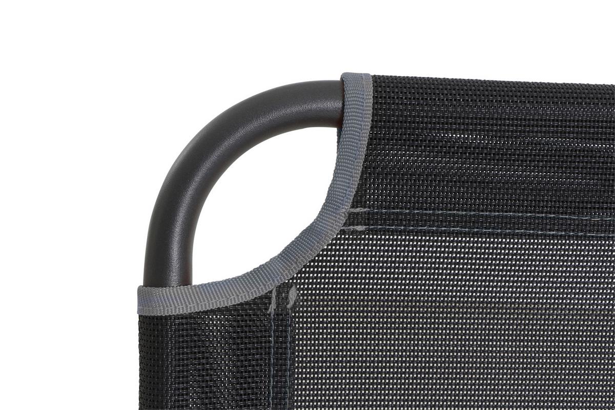 Campingstuhl Klappbar Mit Armlehnen Comfort - Anthrazit, KONVENTIONELL, Textil/Metall (58/95/70cm) - Siena Garden