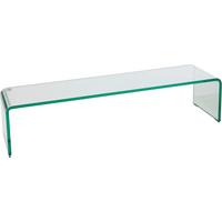 TV NÁSTAVEC HAGEN - čiré, Moderní, sklo (90/20/25cm)