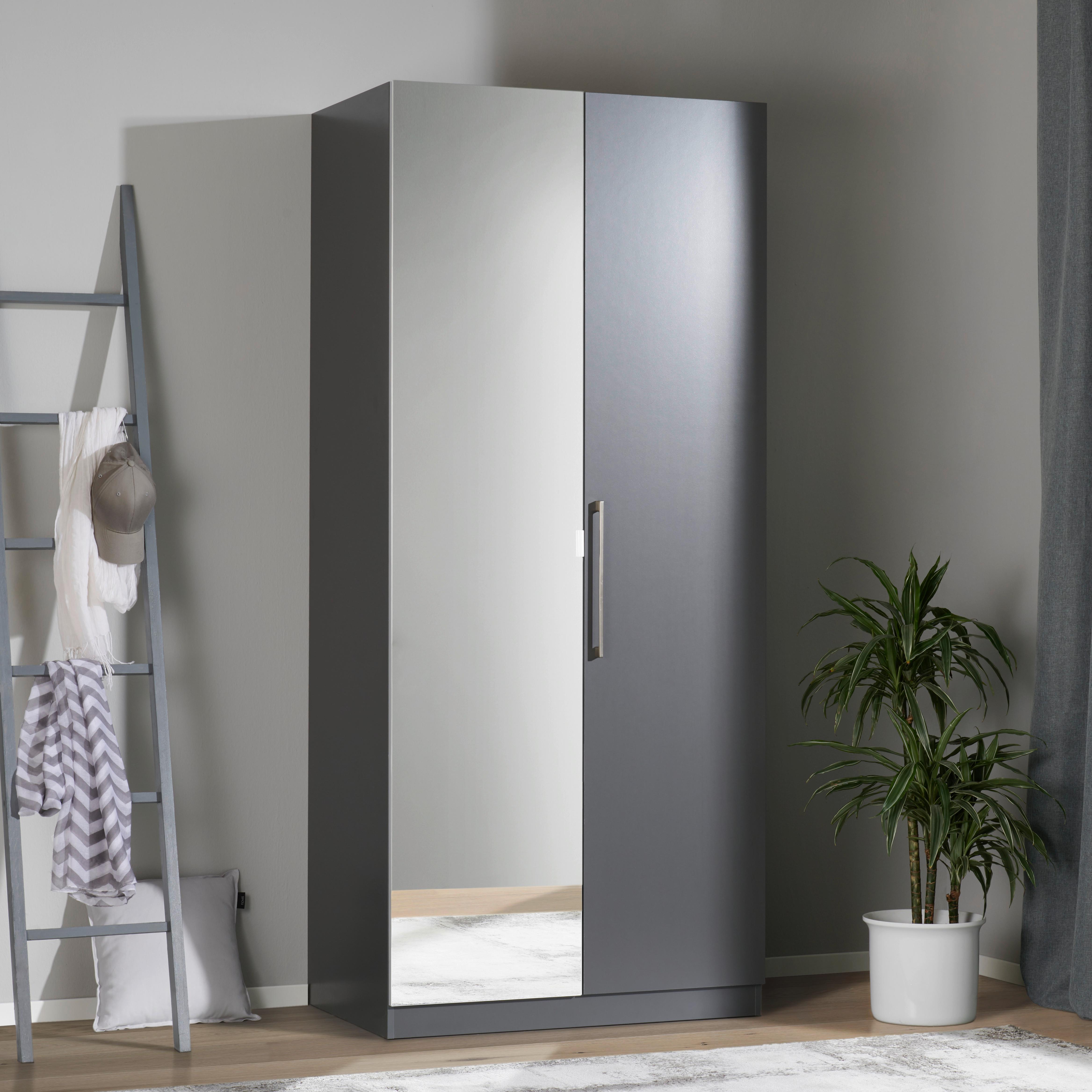 DVEŘE UNIT - barvy hliníku, Moderní, kompozitní dřevo/plast (45,3/202,6/1,8cm) - Ondega