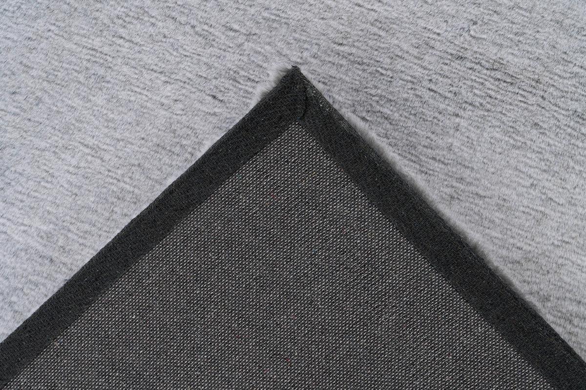 Hochflorteppich Saika 100 - Anthrazit/Weiß, KONVENTIONELL, Textil (80/150cm)