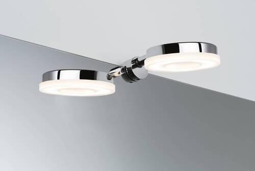 LED-Wandleuchte 1-Flammig Chromfarben Rund - Chromfarben, Design, Kunststoff/Metall (9,3cm) - Paulmann