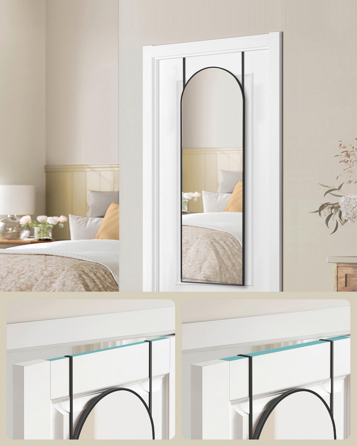 Wandspiegel Schwarz B: 40 cm - Schwarz, Basics, Glas/Metall (40/120/1,3cm)