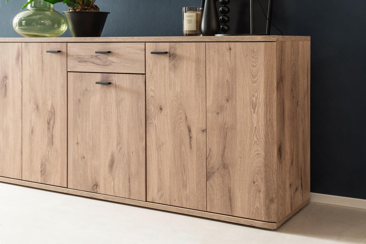 Sideboard 149 cm Prato Eichefarben - Eichefarben, Design, Holzwerkstoff (149/78/44cm) - MID.YOU