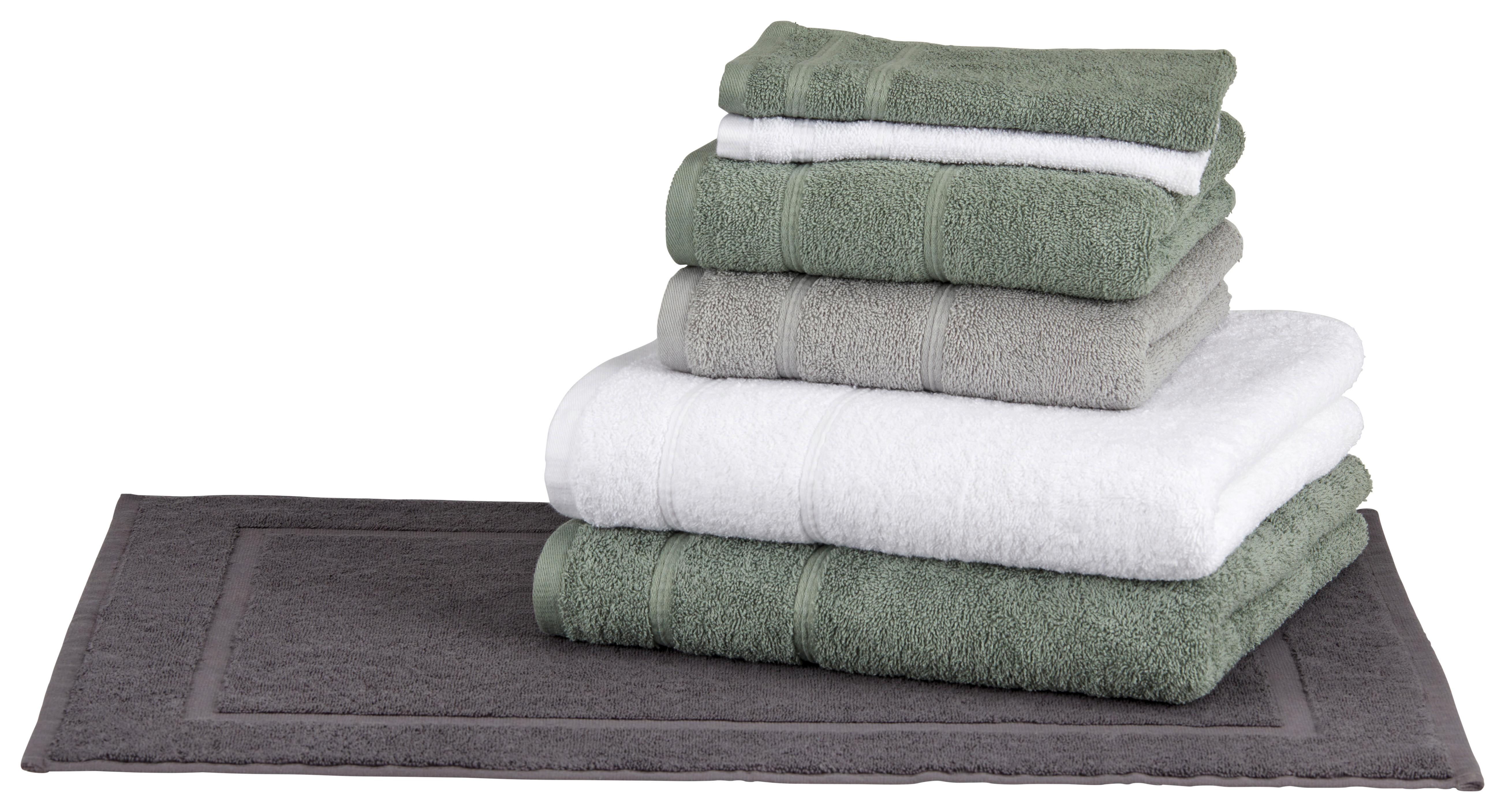 Ručník Melanie, 50/100cm, Zelená - zelená, textil (50/100cm) - Modern Living