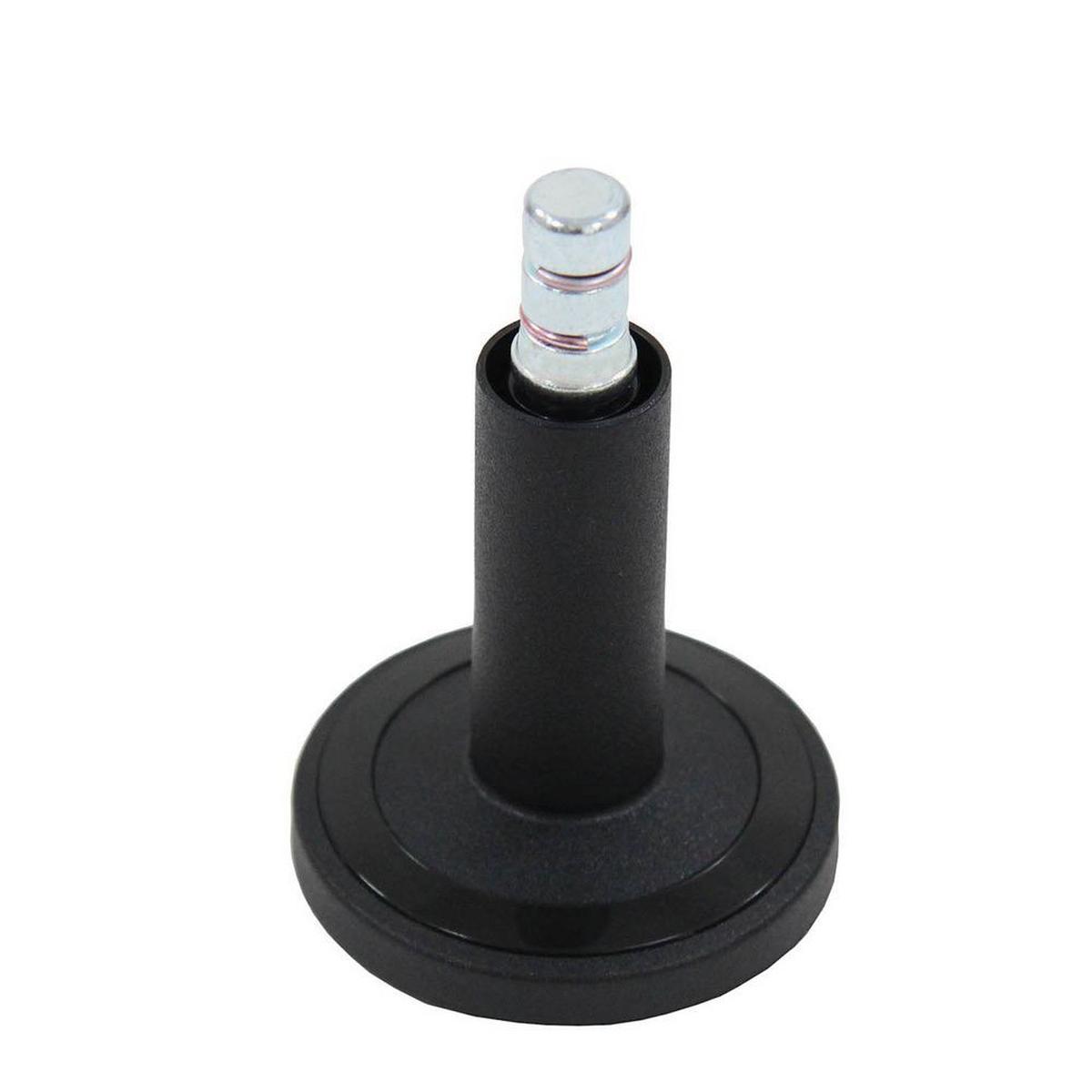 Bürostuhlgleiter Stato-M Schwarz Ø 6 cm 5er-Set - Schwarz, Basics, Kunststoff/Metall (6/6,9/6cm) - MID.YOU