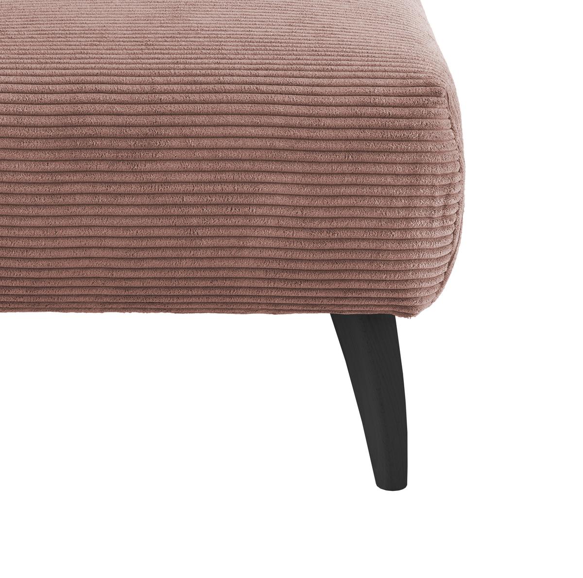 Hocker Colori Rosa B: 66 Cm - Schwarz/Rosa, MODERN, Holz/Textil (66/44/66cm) - MID.YOU