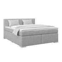 Boxspringbett Mira 1 - Schieferfarben, Basics, Holz/Kunststoff (180/200cm)