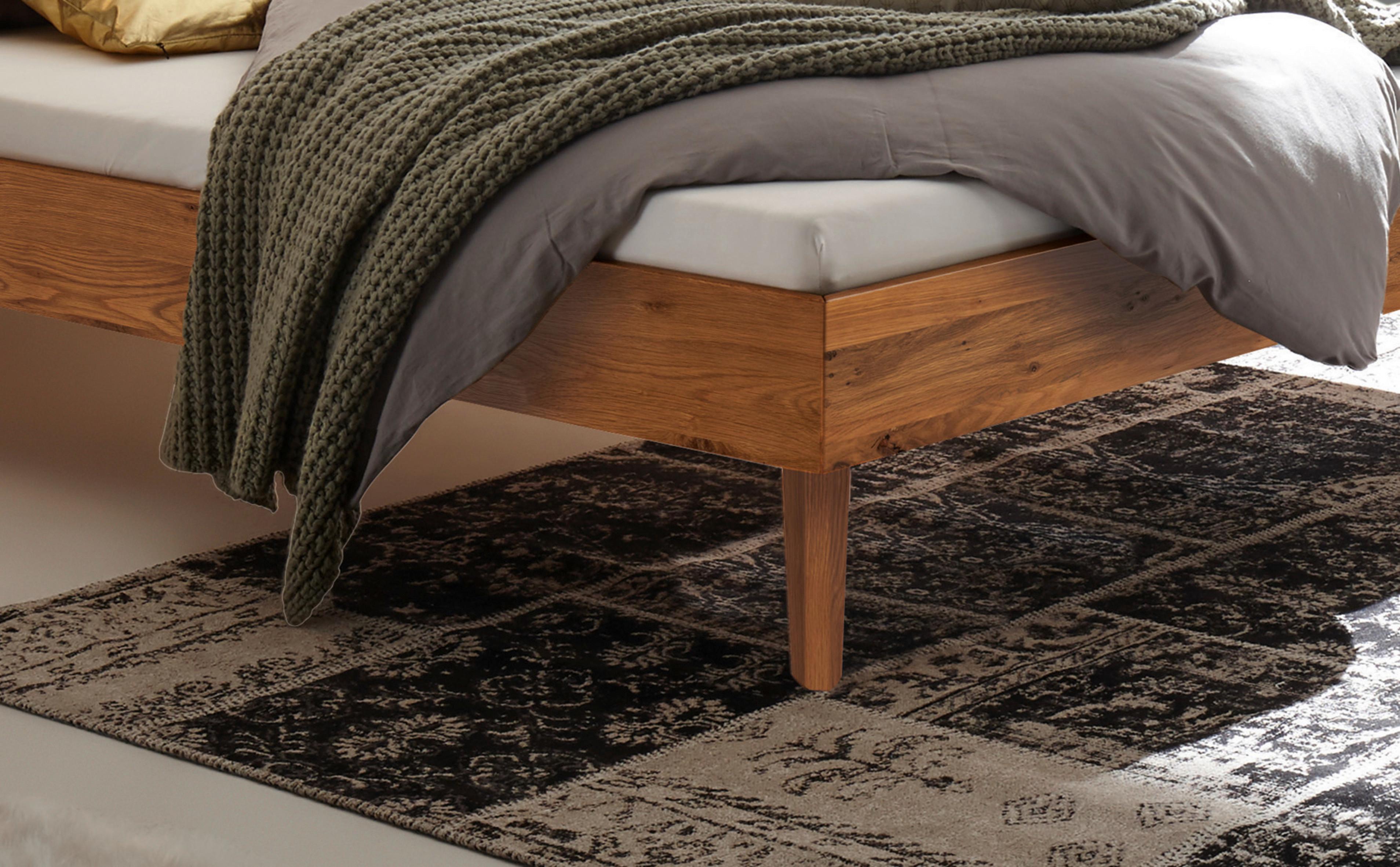 Bett Ortona Wildeiche 90x200 Cm - Wildeiche/Eichefarben, Design, Holz (90/200cm) - Hasena