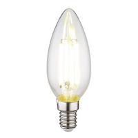 LED žárovka 6 Watt, E14 - čiré, kov/sklo (3,5/9,8cm) - Globo