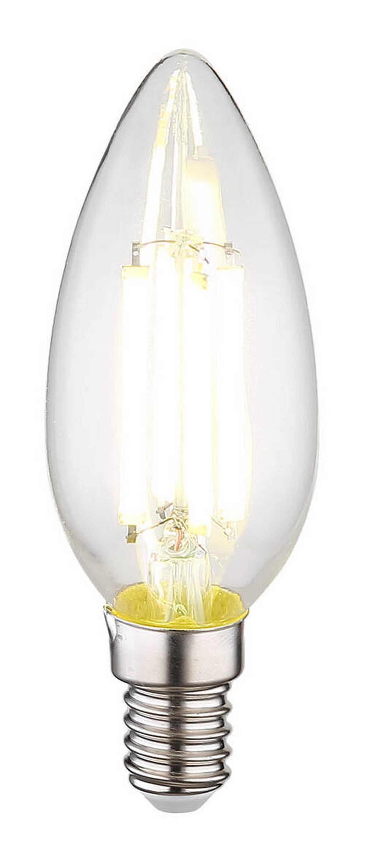 LED žárovka 6 Watt, E14 - čiré, kov/sklo (3,5/9,8cm) - Globo