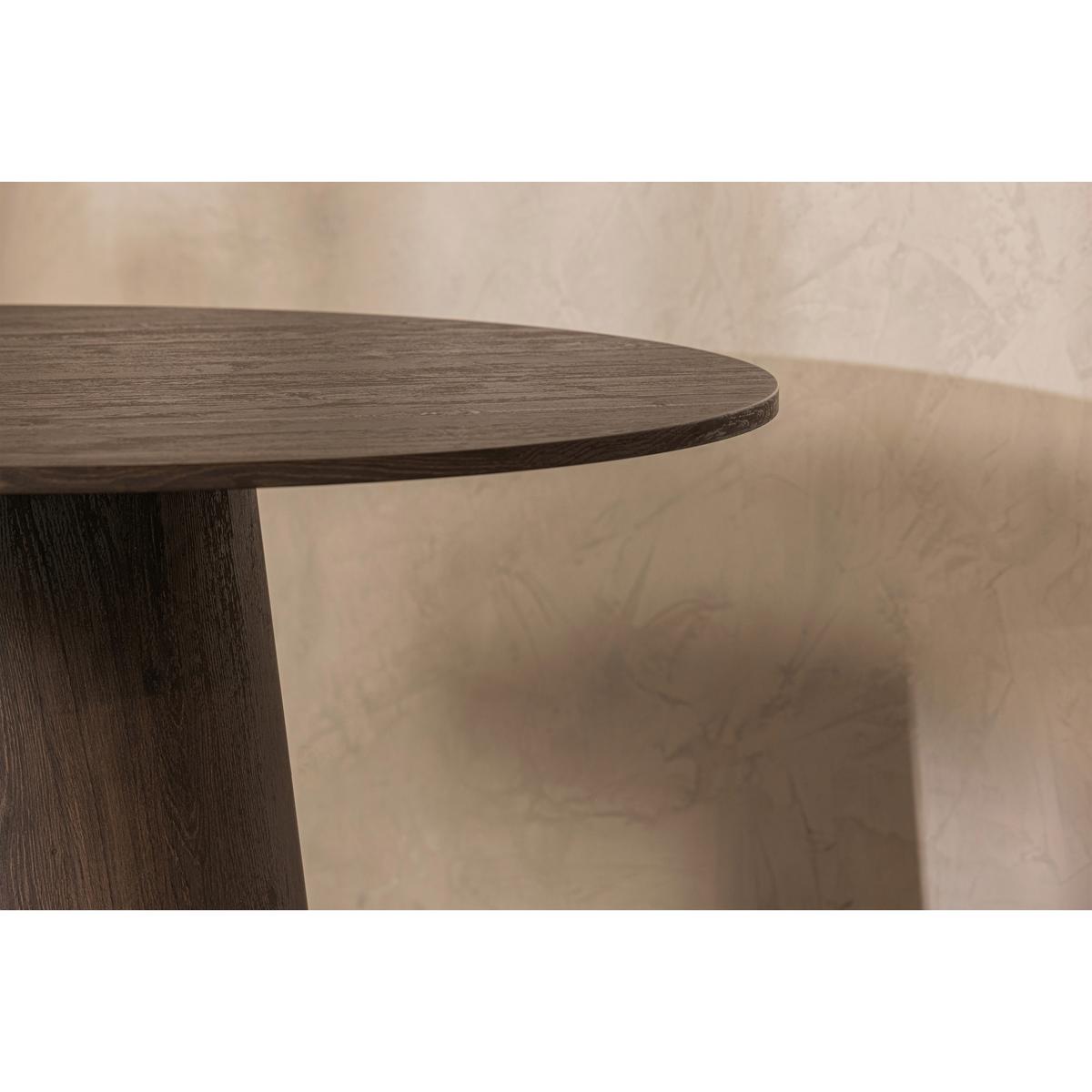 Esstisch Maan Dunkelbraun L: 120 cm - Dunkelbraun, Design, Holzwerkstoff (120/120/75cm) - Livetastic