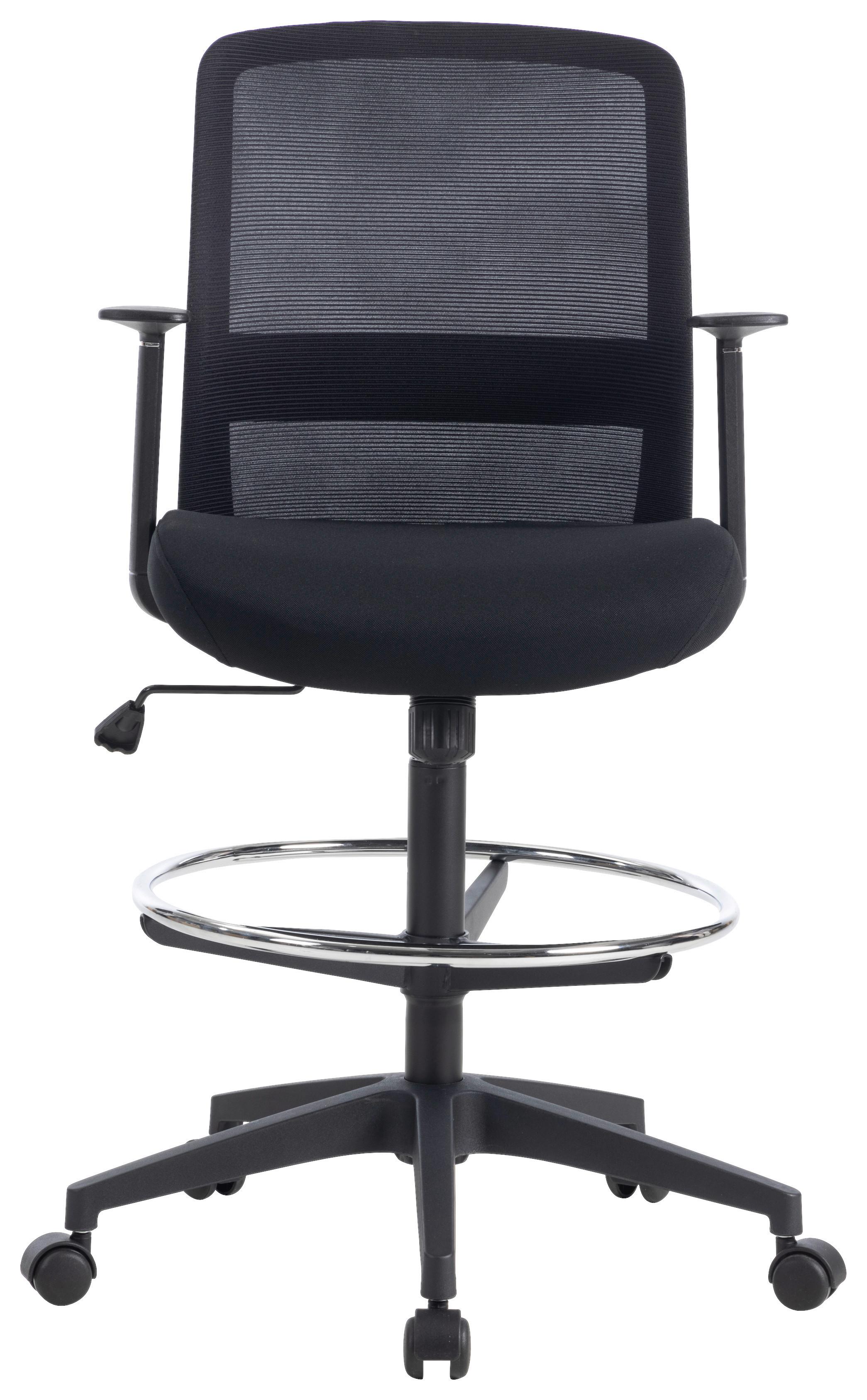 Otočná židle MIRJA - černá, Design, textil/plast (60/106-120/57cm) - Mömax