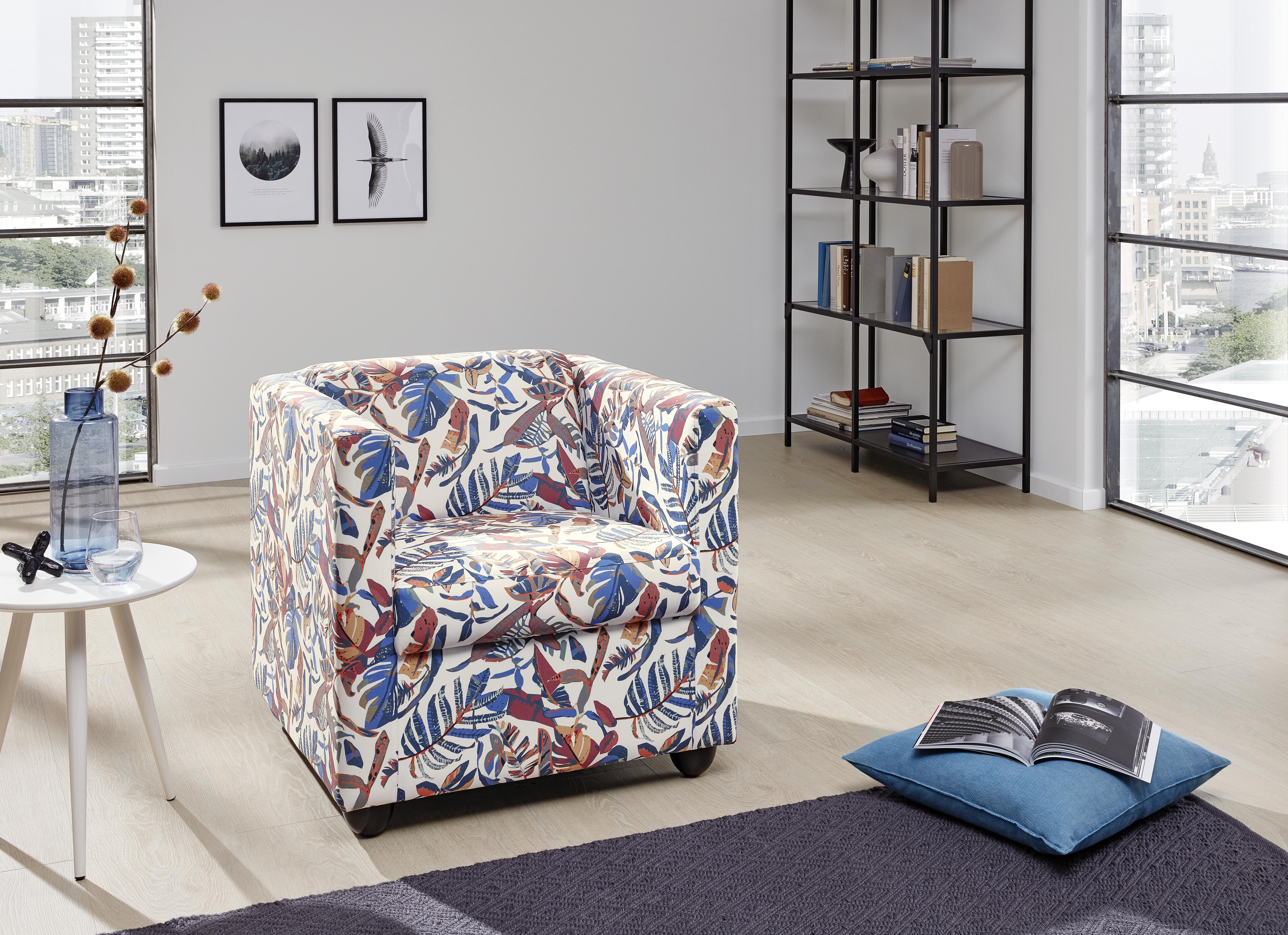 Sessel Looks I - Multicolor/Schwarz, Design, Textil (72/71/75cm) - LOOKS by W.Joop
