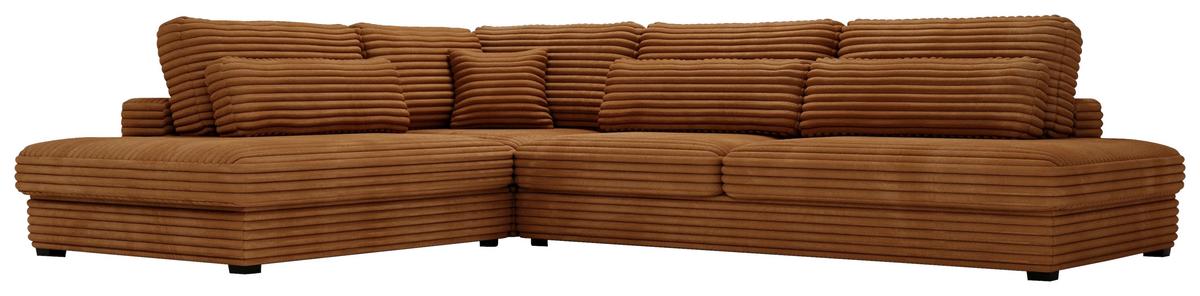 Sven Rostfarben S: 244x332 Cm - Rostfarben/Schwarz, Design, Textil (244/332cm) - Livetastic