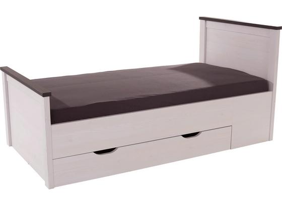 Ágykeret Provence - tölgy színű/vörösfenyő szín, romantikus/Landhaus, faanyagok (97/210/94cm) Ágykeret Provence - tölgy színű/vörösfenyő szín, romantikus/Landhaus, faanyagok (97/210/94cm)