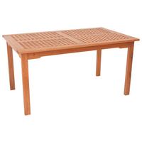 Gartentisch Lima Echtholz Eukalyptusholz L: 150 cm - Naturfarben, Basics, Holz (150/90/74cm) - Gardenson