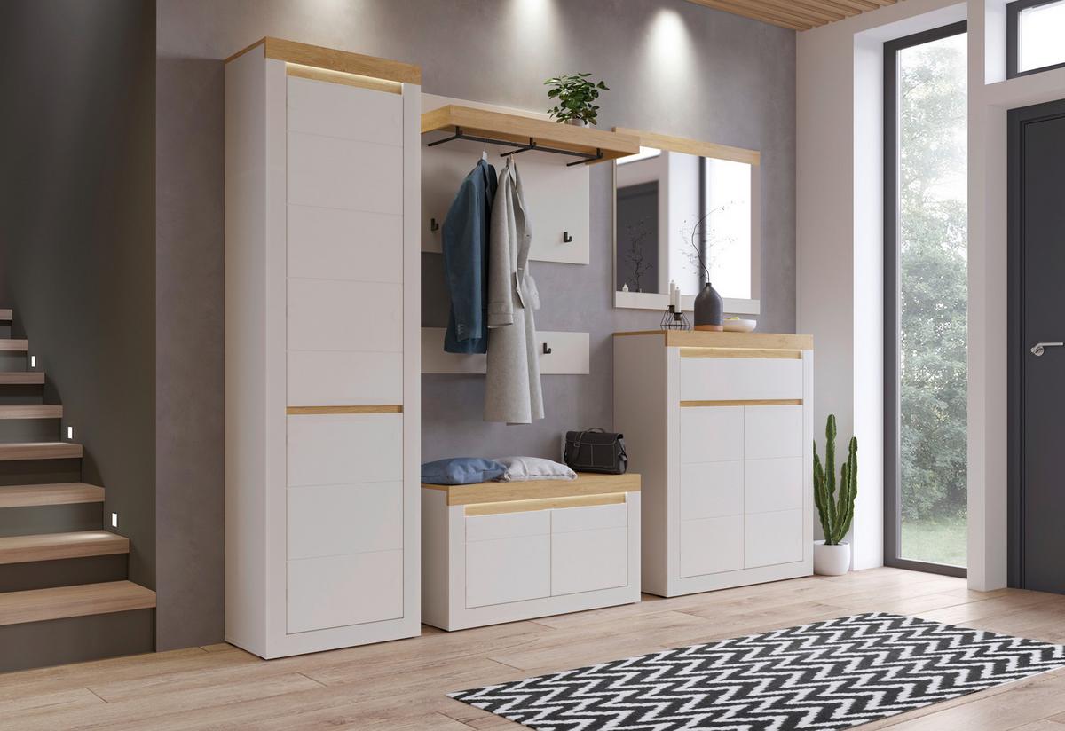 Spiegel Naxxar Eichefarben/kaschmir 59,2 Cm - Kaschmir/Eichefarben, Trend, Glas/Holzwerkstoff (94,2/80/2cm)