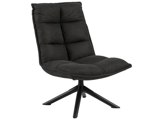 Polsterstuhl Storm Stoffbezug Anthrazit, Drehkreuz Schwarz - Anthrazit/Schwarz, KONVENTIONELL, Textil (82/70/95cm) - Carryhome Polsterstuhl Storm Stoffbezug Anthrazit, Drehkreuz Schwarz - Anthrazit/Schwarz, KONVENTIONELL, Textil (82/70/95cm) - Carryhome