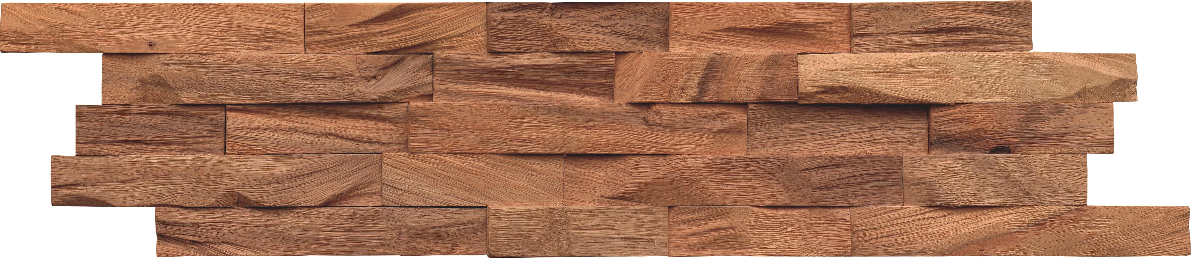 Wandverkleidung Beachwood Walnut Natural - Braun, Basics, Holz (61/15/2cm)
