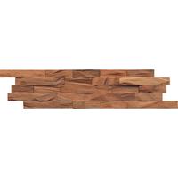 Wandverkleidung Beachwood Walnut Natural - Braun, Basics, Holz (61/15/2cm)