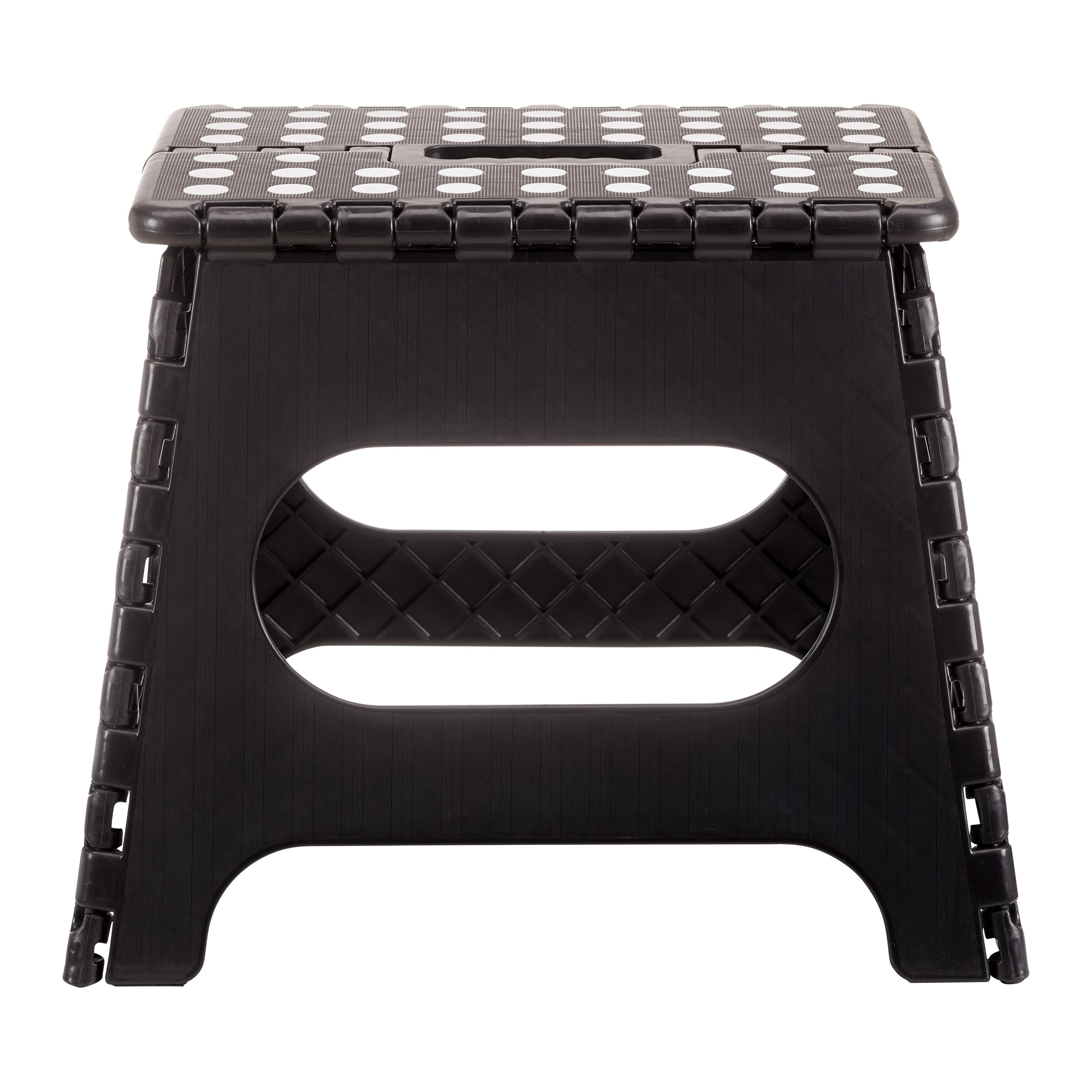 Skladací stolček KURT - čierna, Konventionell, plast (34/27/26cm) - Mömax