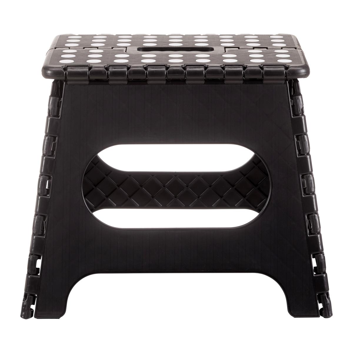 Skládací židlička KURT černá - černá, Konvenční, plast (34/27/26cm) - Mömax
