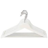 Sada vešiakov 5ks KATHRIN -EXT- - biela, Konventionell, kov/drevo (44,5/23/1,2cm) - Mömax