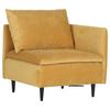 Sofaelement Fynn, Senfgelb B: 83 cm - Senfgelb/Schwarz, KONVENTIONELL, Textil (83/72/83cm) - MID.YOU