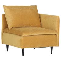 Sofaelement Fynn, Senfgelb B: 83 cm - Senfgelb/Schwarz, KONVENTIONELL, Textil (83/72/83cm) - MID.YOU