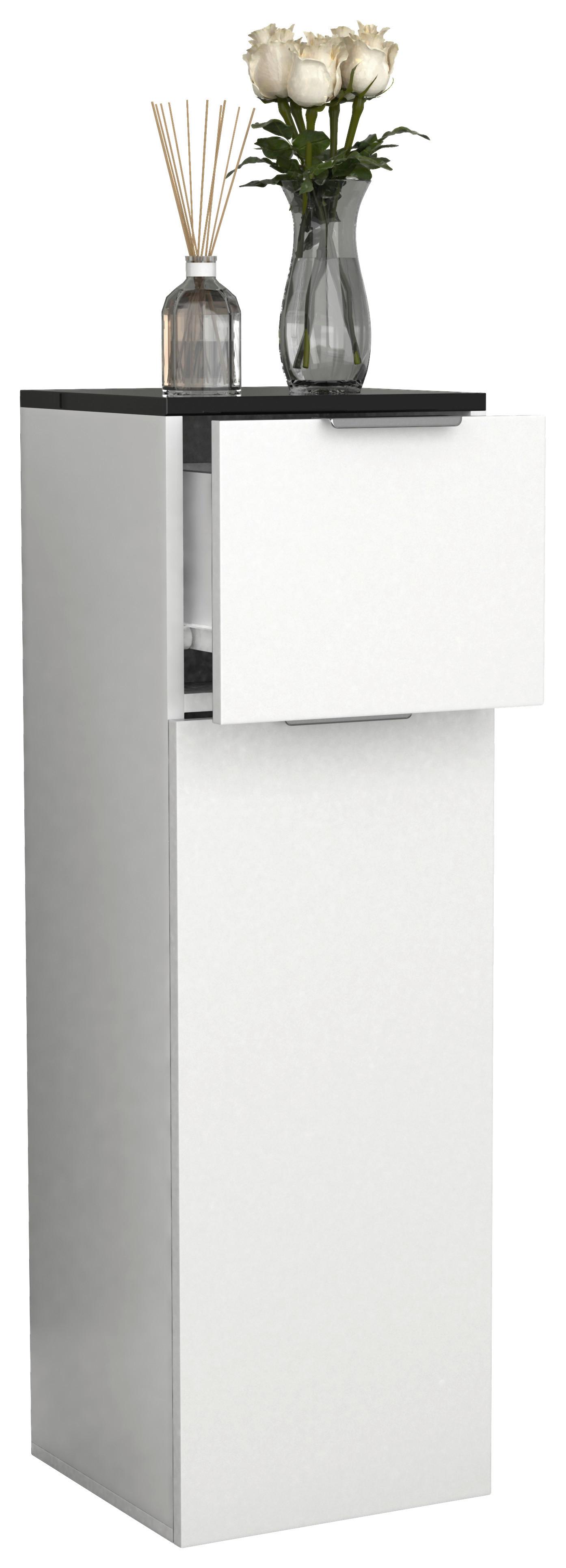 Highboard Donali Schwarz, Weiß B: 30 cm