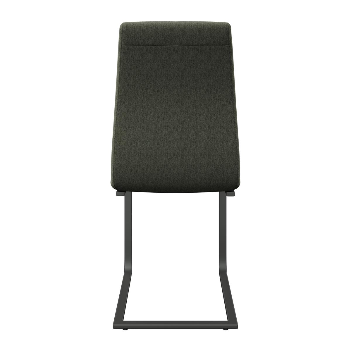 Schwingstuhl Tristan Webstoff grün, B: 41cm - Schwarz/Grün, MODERN, Holz/Textil (41/102/58cm) - James Wood