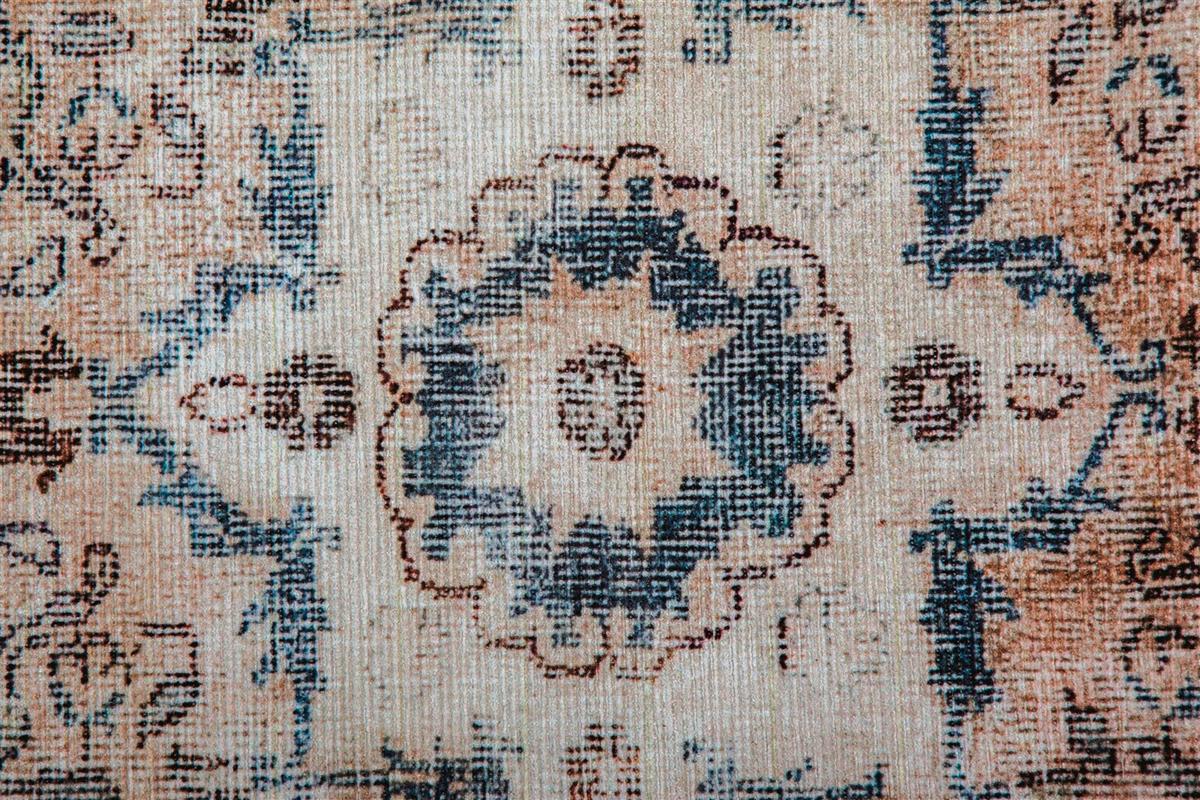 Flachwebteppich Blau, Creme Vintage 8400, BxL: 140x200 cm - Blau/Creme, KONVENTIONELL, Textil (140/200cm)