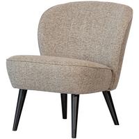 Sessel Sara Naturfarben B: 59cm - Schwarz/Naturfarben, Design, Textil (59/71/70cm) - Livetastic